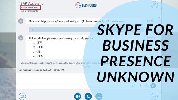 skype for business mac presence not updating